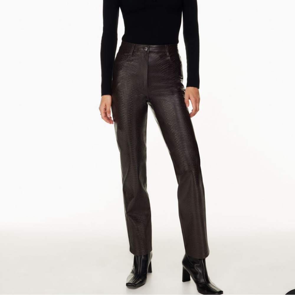 Aritzia Melina Python Pants (Run Small) - image 1